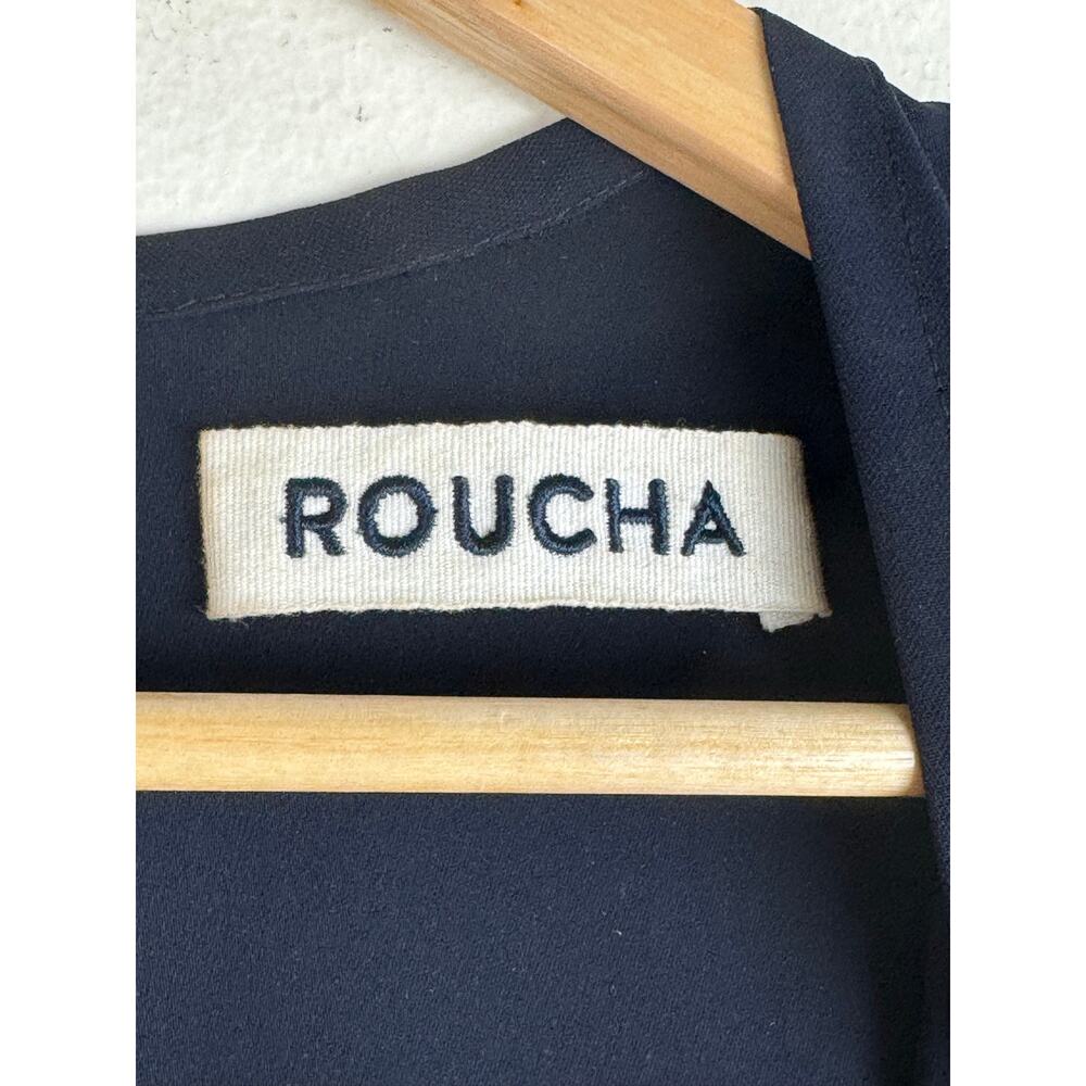 Roucha Navy Wide Leg Crepe Jumpsuit 3 L XL - Picture 10 of 16